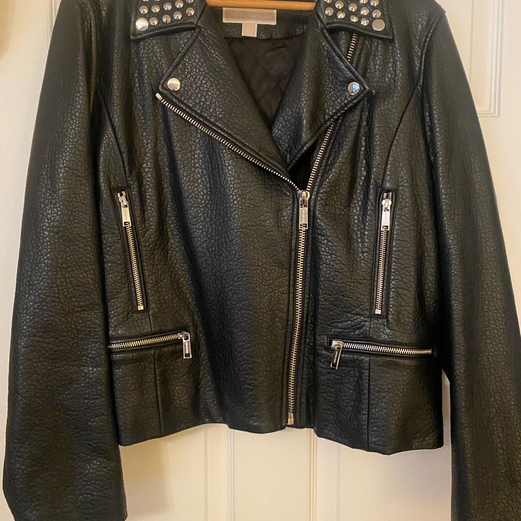 Michael Kors Studded Leather Jacket
